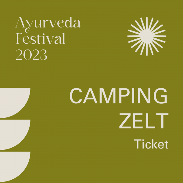 Ayurveda Festival Camping Ticket Zelt